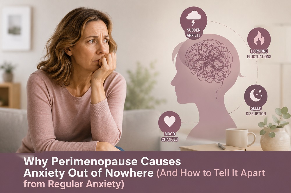 Why Perimenopause Causes Anxiety Out of Nowhere (And How to Tell It Apart from Regular Anxiety)