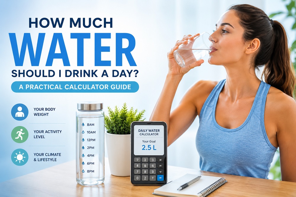 How Much Water Should I Drink a Day? A Practical Calculator Guide