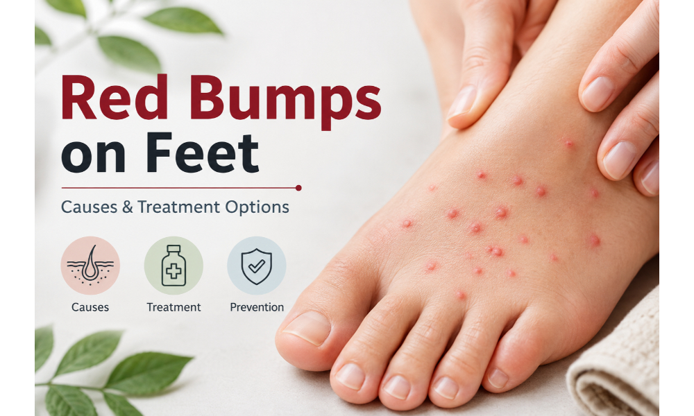 Red Pimple-Like Bumps on Feet: Common Causes and Treatment Options